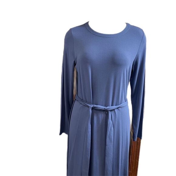 NWT J. Jill Wearever Collection Twilight Blue Dress Size Medium New - Picture 2 of 10